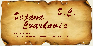 Dejana Čvarković vizit kartica